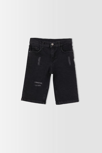 Boy Denim Bermuda Shorts