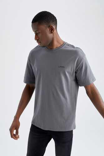Oversized Fit Basic Short Sleeve Crew Neck T-Shirt