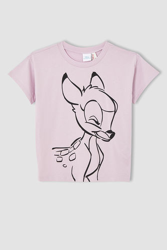 Kız Çocuk Bambi Lisanslı Kısa Kol Tişört