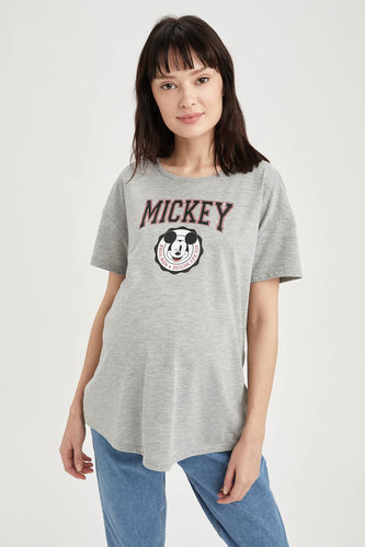 Licensed Mickey Mouse Short Sleeve Maternity T-Shirt