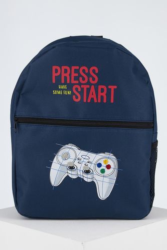 Boys Game Console Printed Embroidered Backpack
