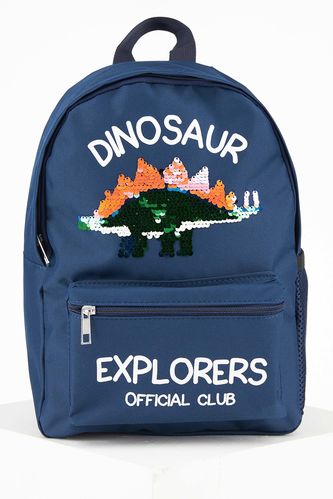 Boy Dinosaur Sequined Backpack