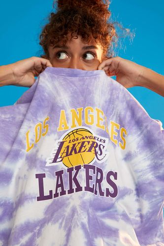 NBA Los Angeles Lakers Oversize Fit Kısa Kollu Tişört
