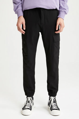 Shirred Cargo Trousers