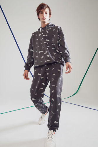 Oversize Fit Printed Sweatpants
