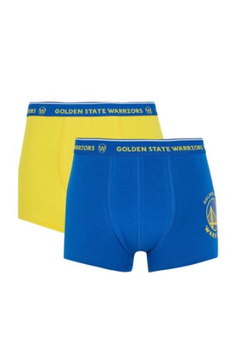 Blue MAN 2 Pack Regular Fit NBA Golden State Warriors Printed Boxer Set  2500966 | DeFacto