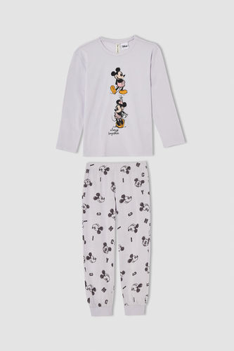 Kız Çocuk Minnie Mouse Lisanslı Uzun Kollu Pijama Takımı