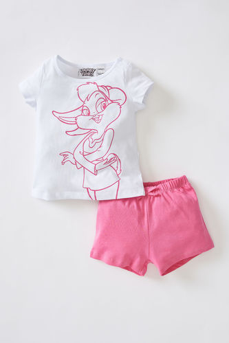 Kız Bebek Lola Bunny Lisanslı Kısa Kollu Pamuklu Pijama Takımı