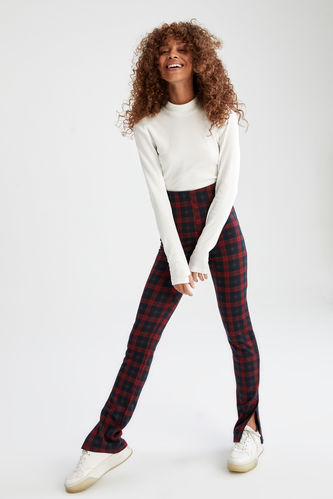 Pilade Trousers in Red Check – Olivia May