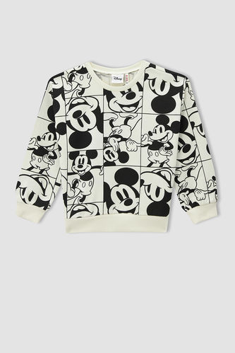 Girl Relaxed Fit Licensed Minnie Mouse Long Sleeve Sweatshirt