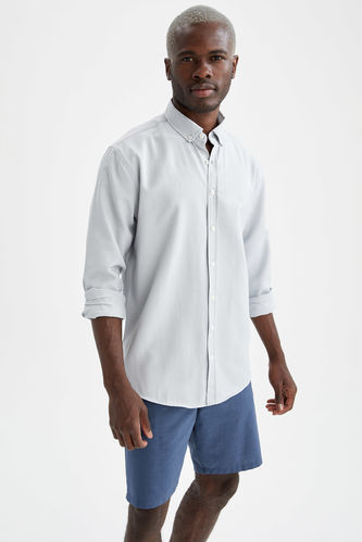 Modern Fit Basic Long Sleeve Shirt