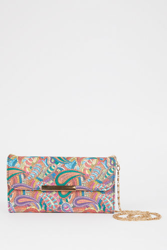 Faux Leather Ethnic Patterned Wallet
