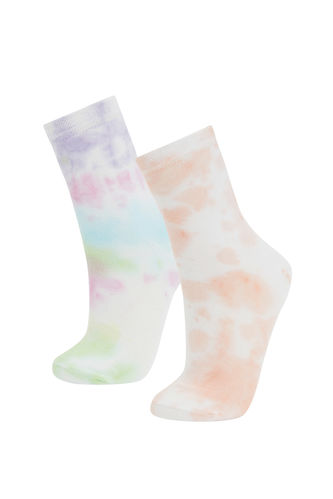 Batik Desenli 2'li Soket Çorap