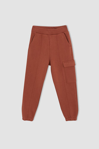Girl Relax Fit Cargo Sweatpants
