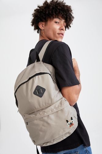 Printed Backpack with Laptop Compartment