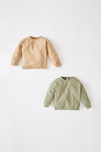 2 Pack Long Sleeve Knit Jumpers