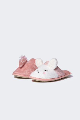 Rabbit Print Home Slippers