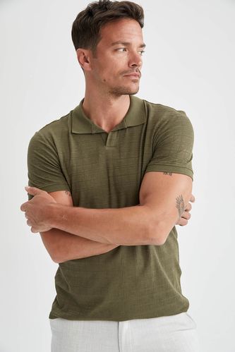 Modern Fit Basic Short Sleeve Polo Shirt