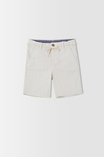 Boy Striped Regular Fit Bermuda Shorts