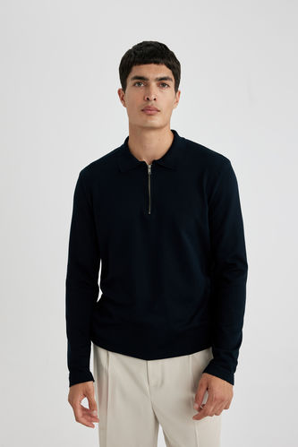 Pull-Over Coupe Slim Col Polo