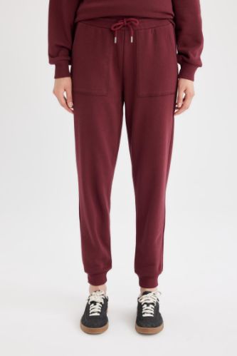 Regular Fit Jogger Eşofman Altı Basic Düz Beli Lastikli Bağcıklı Cepli