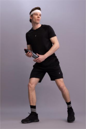 HOMME Noir Short Coupe slim raccourcie