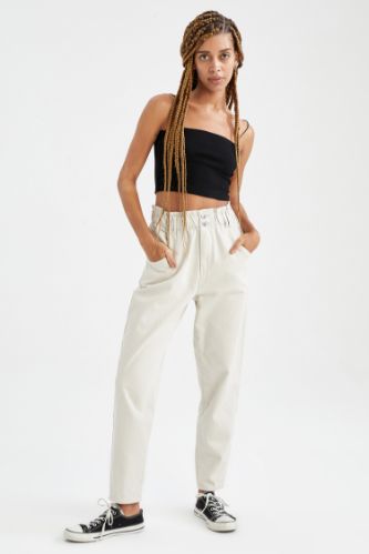 Pantalon taille haute paper bag new arrivals