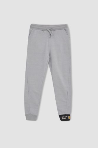 boys slim fit black joggers