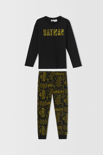 Erkek Çocuk Batman Uzun Kollu Pijama Takımı