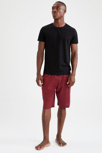 Regular Fit Basic Short Sleeve T-Shirt And Shorts Pyjamas Set