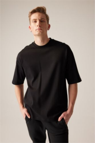 MAN Black Oversize Fit Short Sleeve T-Shirt