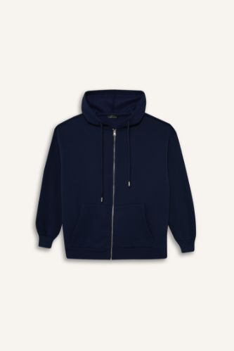Oversize Fit Hooded Thick Cardigan
