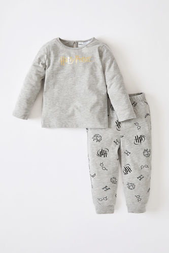 Kız Bebek Harry Potter Lisanslı Uzun Kollu Pijama Takımı
