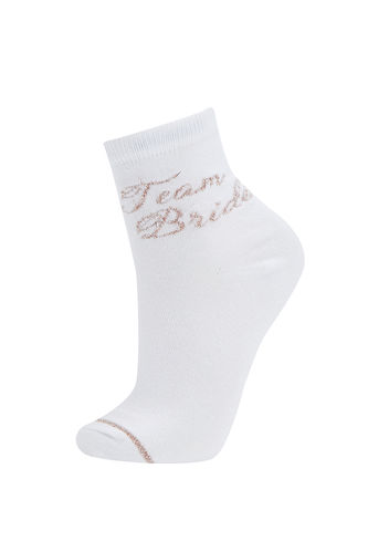 Team Bride Yazılı Soket Çorap