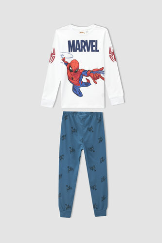Boy Spider Man Licenced Long Sleeve Pyjamas Set