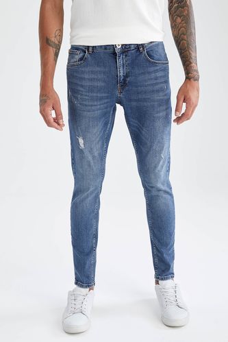 Jean skinny coupe confort à taille normale et jambe étroite