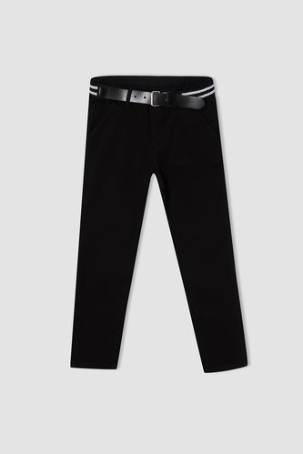 Boy Straight Fit Belted Trousers