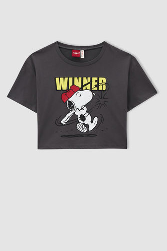 Kız Çocuk Snoopy Kısa Kollu Tişört