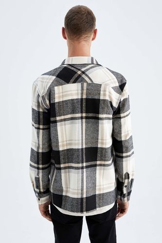 Grey Man Regular Fit Check Patterned Shirt 2114128 | DeFacto