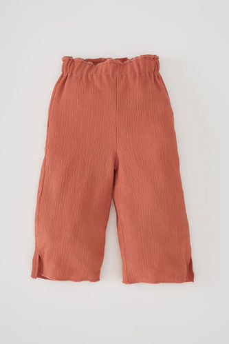 Pantalon capri taille extensible pour bébé fille