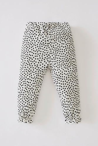 Polka Dot Patterned Trousers