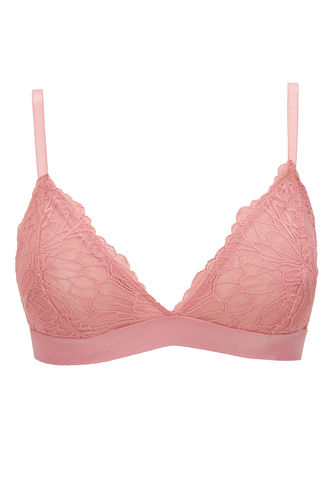 Pink WOMAN Fall In Love Lace Uncovered Bra 2174650 | DeFacto
