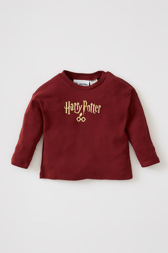 Erkek Bebek Harry Potter Lisanslı Regular Fit Pamuklu Uzun Kollu Tişört