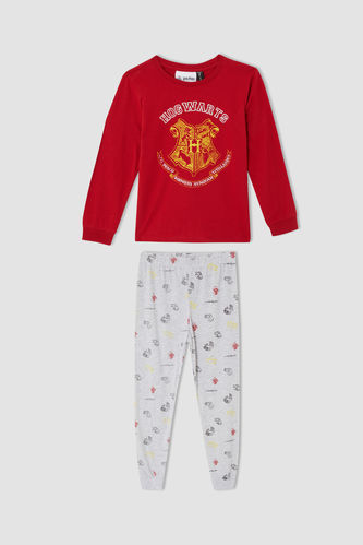 Erkek Çocuk Harry Potter Lisanslı Uzun Kollu Pijama Takımı
