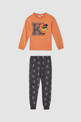 Erkek Çocuk Kral Şakir Uzun Kollu Pamuklu Pijama Takımı