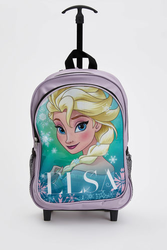 Sac d'école à carreaux sous licence Elsa pour fille