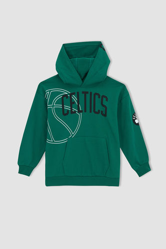 Erkek Çocuk NBA Boston Celtics Kapüşonlu Sweatshirt