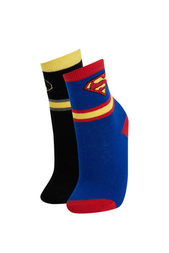 Длинные носки с лицензией Justice League для мальчиков, 2 пары