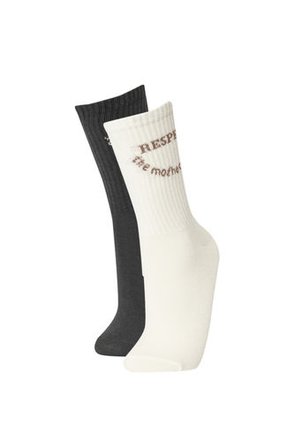 Organik Pamuklu 2'li Soket Çorap