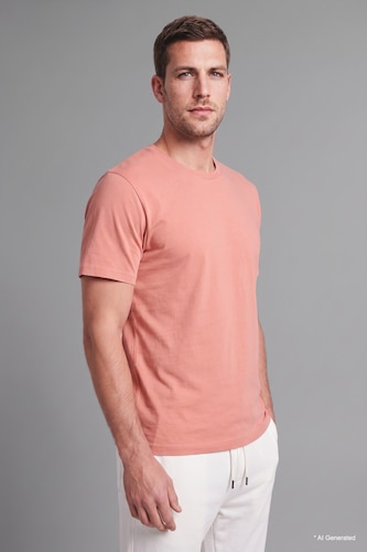 Men Rose New Regular Fit Short Sleeve T-Shirt